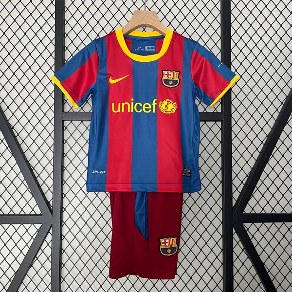 Camiseta Barcelona 1st Retro Niño 2010 2011